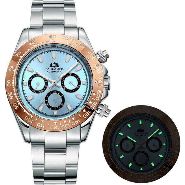 Top Brand Men Self-winding Mechanical Watch Hot Selling Stainless Steel Strap Big Dial Luminous Clocks Fashion Relogio Masculino