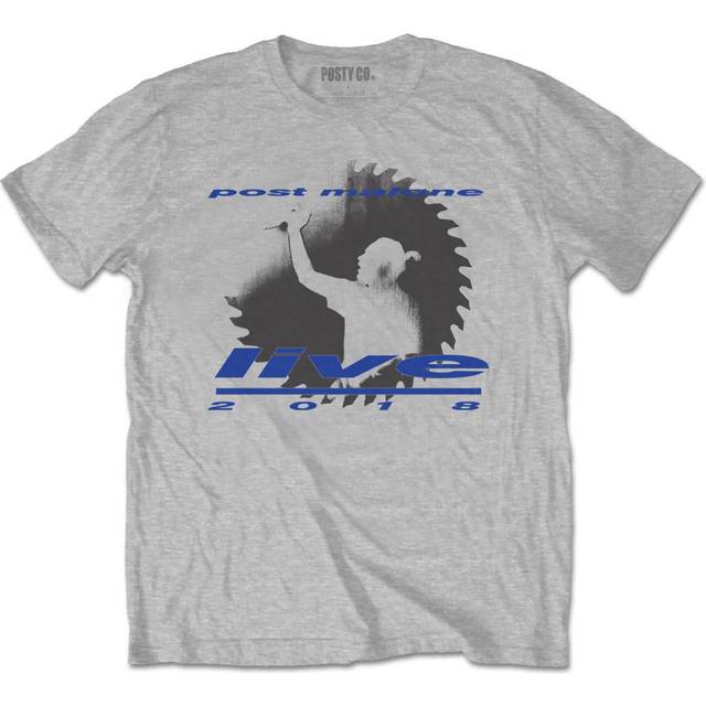 Post Malone - Live Saw Grey - T-Shirt - grey - S - 100% Cotton,Jersey