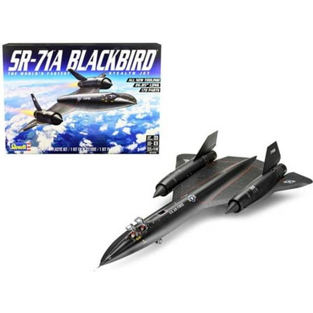 Level 5 Model Kit Lockheed SR-71A Blackbird Stealth Aircraft &#34;The Worlds Fastest Stealth Jet&#34; 1/48 Scale Model by Revell