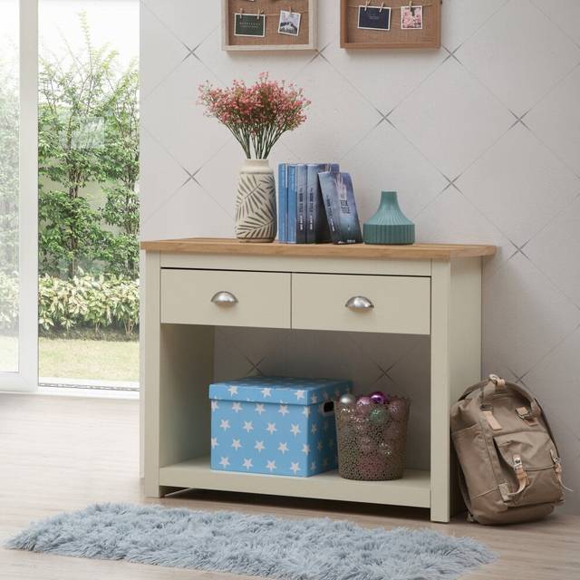 Lisbon Console Table - Cream, Cream