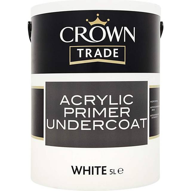 Crown Trade White Acrylic Undercoat Primer 5L