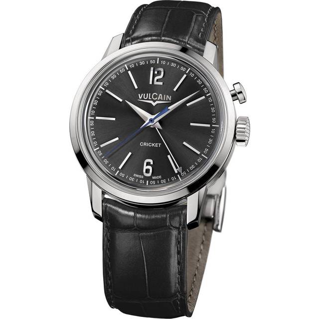 Vulcain Watch 50s Presidents Special Cricket Steel Charcoal - Black
