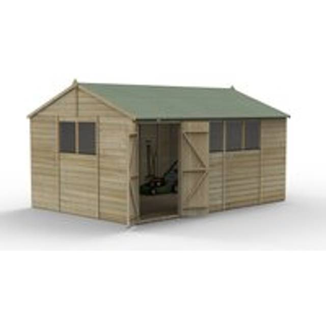 Beckwood 15x10 Reverse Apex Shed - Installation Included / With Base / 6