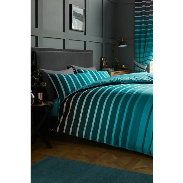 Oscar 144 TC Duvet Cover Set - Teal (Kingsize Duvet Cover - 2 Standard Pillowcases)