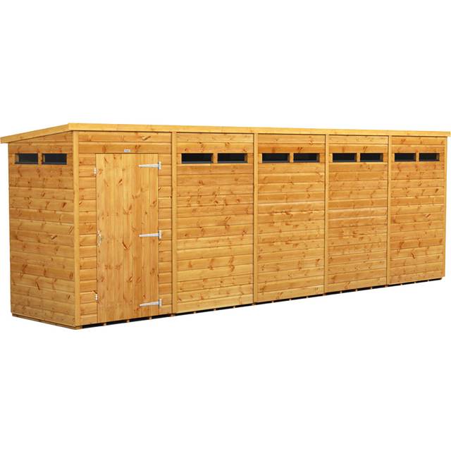 Power Pent 20' x 4' Security Shed, Brown