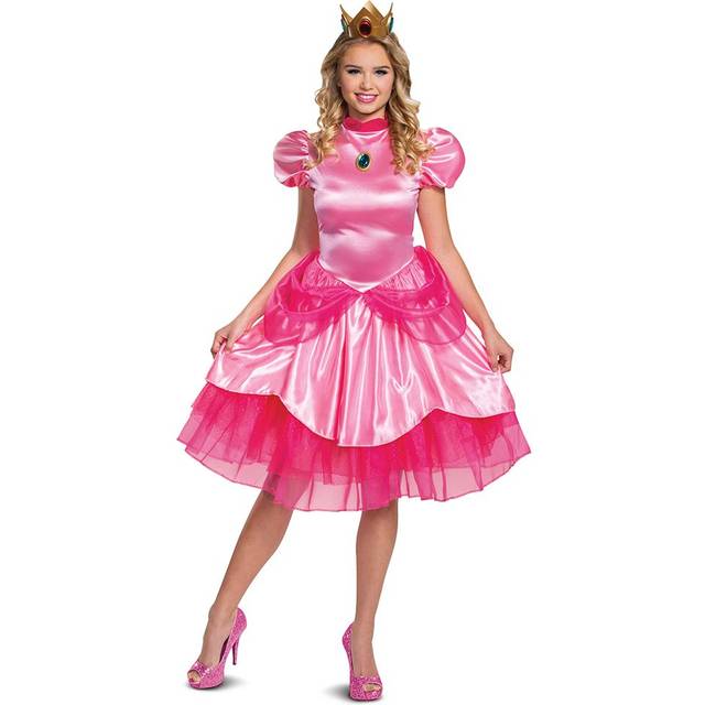 Disguise Princess Peach Costume  Official Nintendo Super Mario Bros Dr