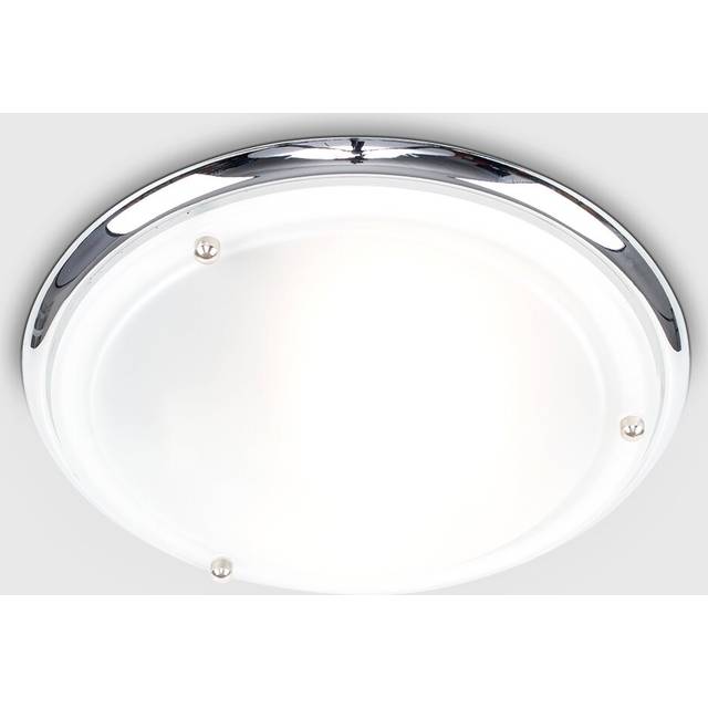 Baldwin 1-Light Flush Mount - Chrome (8cm H X 32cm W X 32cm D)