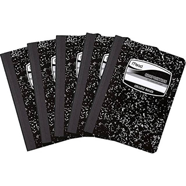 Mead Composition Books/Notebooks  College Ruled Paper  100 Sheets  5 Pack 72930