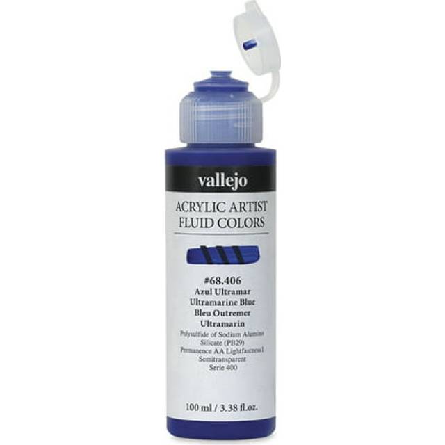 Vallejo : Fluid Artist Acrylic Paint : 100ml : Ultramarine Blue