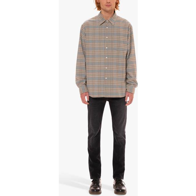 Nudie Jeans Filip Prairie Shirt Light Blue Men's Organic Sweatshirts Large Sustainable Clothing - Multi (Large)