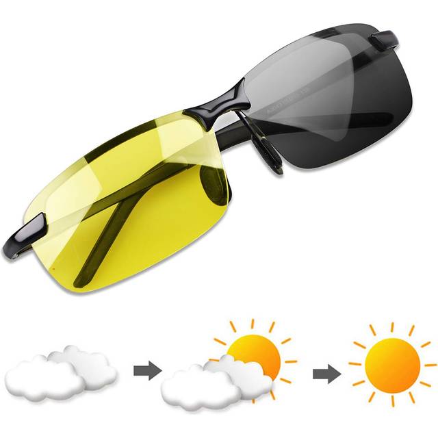 YIMI Polarized Photochromic Outdoor Sports Sunglasses for Men and Women Anti Glare UV400 Protection for Day and Night Driving Cycling Ski Golf Running