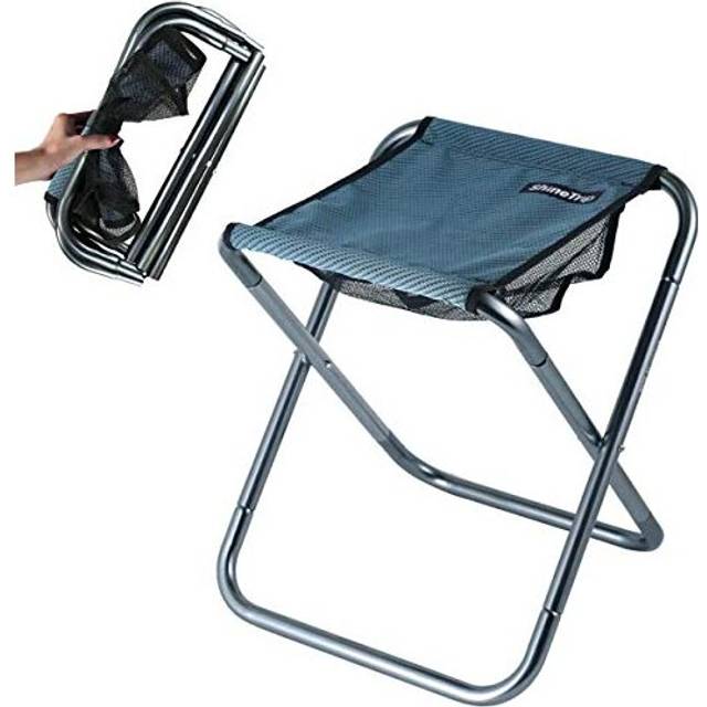 C Hello Cloud Camping Folding Stool, Mini Outdoor Collapsible Slacker Chairs Seat Portable Lightweight Folding Stool for Fishing Camp Traveling Hiking