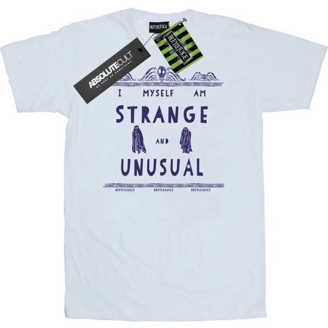 Strange And Unusual Cotton Boyfriend T-Shirt - White