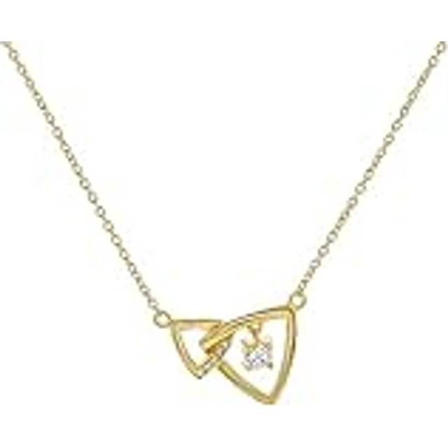 Orphelia 'Santorini' WoMens 925 Sterling Silver Necklace - Gold ZK-7570/G - One Size