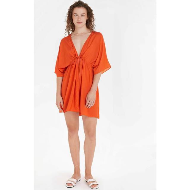 Tommy Hilfiger TH Beach Cover Up - Deep Orange - S - 10