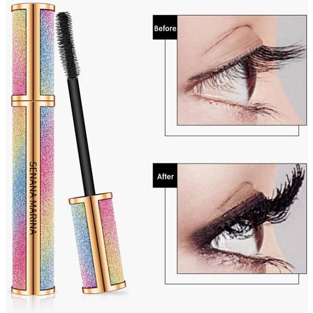 4D Silk Fiber Mascara Long Thick Curling Sunflower Waterproof Rimel Maquiagem Waterproof Galaxy Tube Makeup Cosmetic Maquiagem