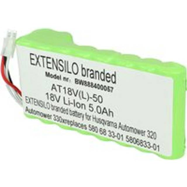 1x Battery Pack compatible with Husqvarna Automower 520, 450X 191409786, 440 204681190, 450X 2018 Robotic Lawnmower (5000mAh, 18 v, Li-Ion)