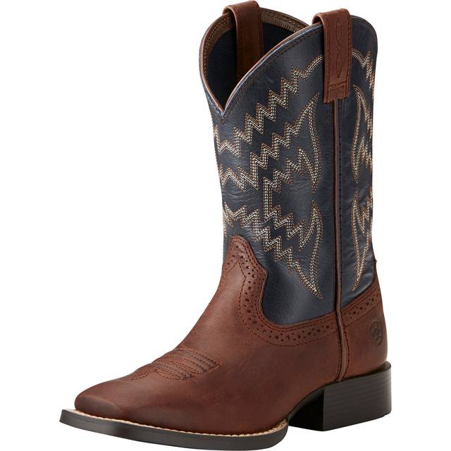 Kid's Tycoon Western Boots in Brazen Brown Arizona Sky Leather, B Medium Width, Size 2.5 K, by Ariat