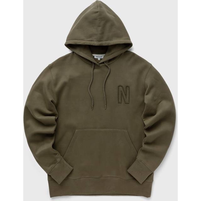 NORSE PROJECTS Khaki Arne Hoodie - 8076 Sediment Green - XXL