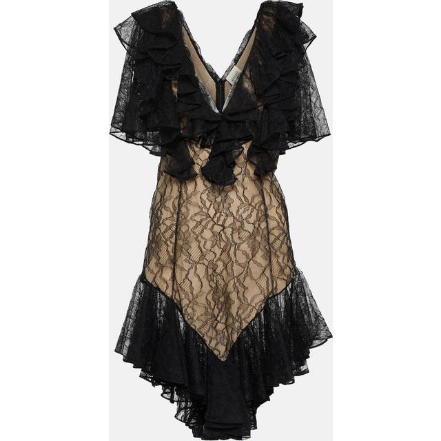 Khaite Eyona Chantilly lace minidress