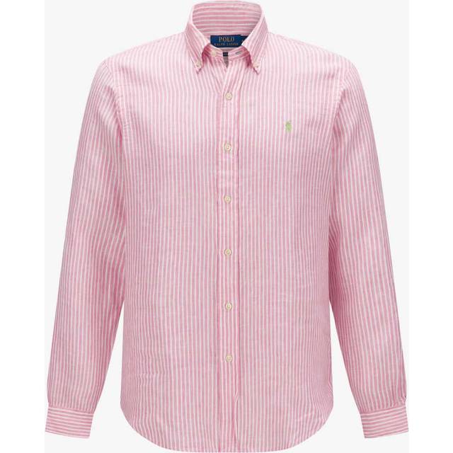 Chemise rayée en lin - Rose - XL