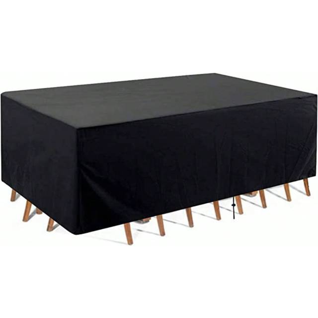 1st Svart Utomhus Trädgårdsmöbler Vattentätt överdrag för soffbord och stolar, Dammtät kök Vattentätt överdrag för skola, kontor, hushåll, resor, väsk (Multi-size)