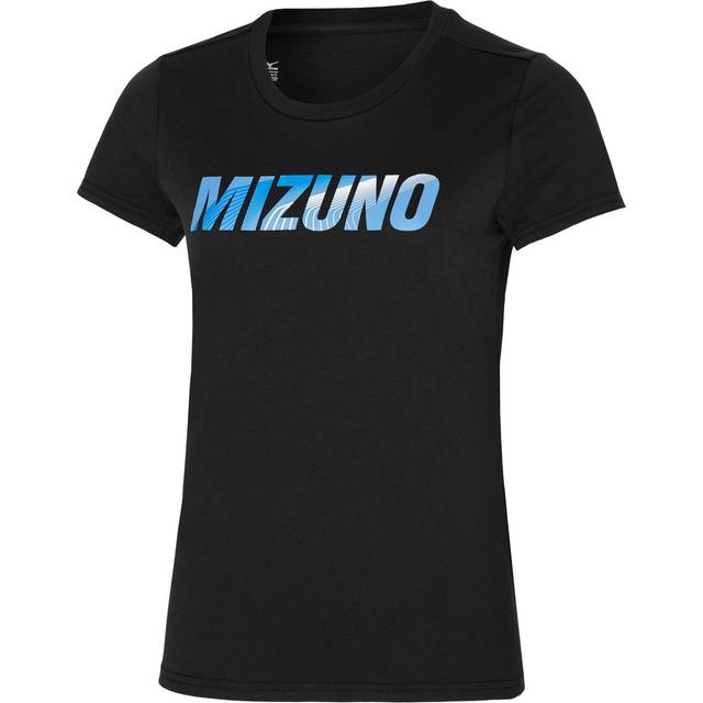 Mizuno Graphic Tee Schwarz Damen Grösse L