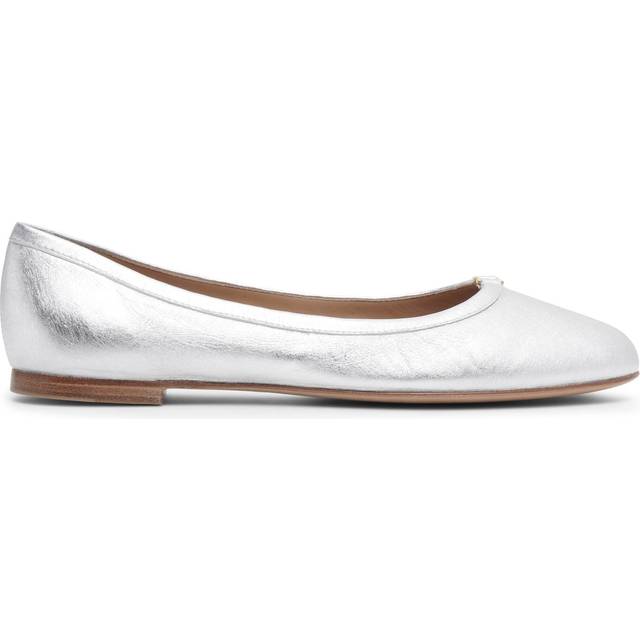 Chloé Silver Marcie Ballerina Flats - 9DL Silver - IT 39.5