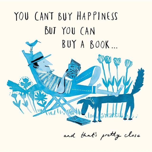 Can't Buy Happiness Embossed Illustrated Birthday Greeting Card Livin' It Cards
