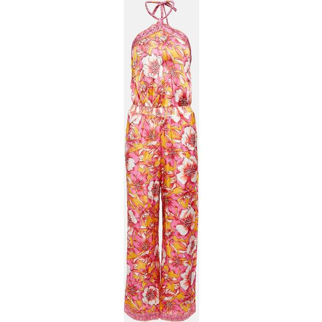 Poupette St Barth Isabelle printed halterneck jumpsuit