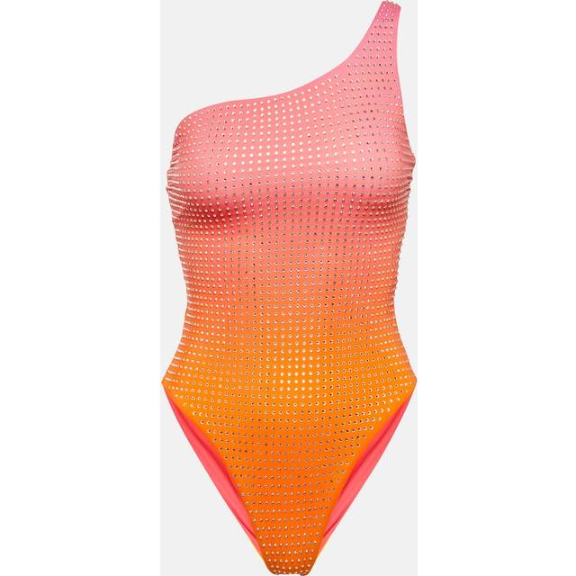 Self-Portrait Crystal-embellished swimsuit - multicoloured (UK 6)