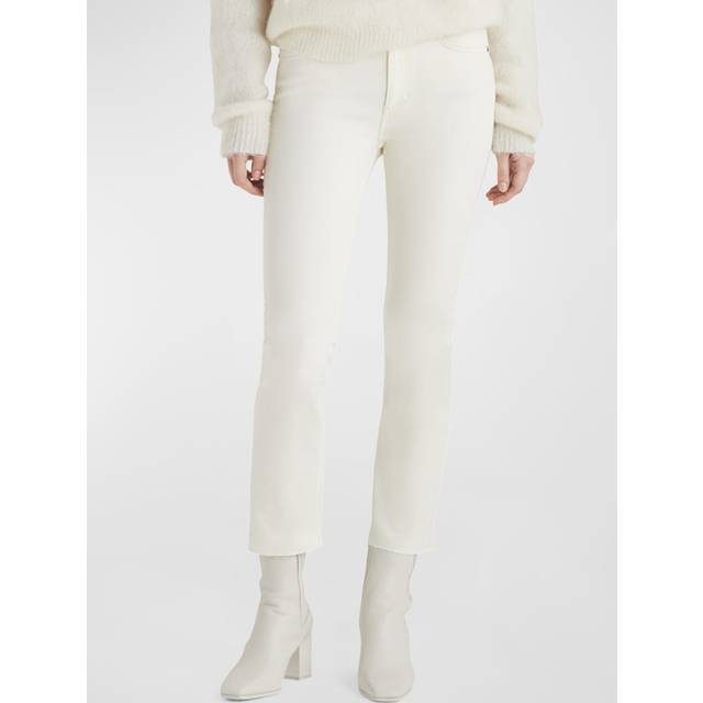 Flexi Peyton Mid-Rise Ankle Bootcut Jeans - ECRU - 28