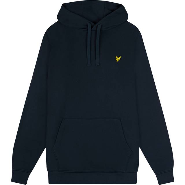 Lyle & Scott Mens Branded Dark Navy Pull-over Hoodie - Blue - Size X-Large