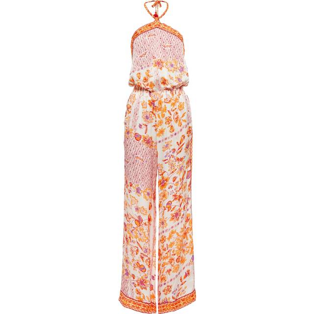 Poupette St Barth Isabelle printed halterneck jumpsuit
