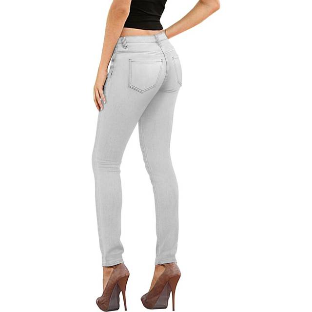 Hybrid  company Womens Super comfy Stretch Denim 5 Pocket Jean P26132SK grey 13 Short