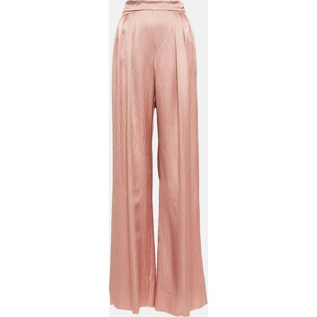 Max Mara Bridal Uncino pleated wide-leg pants - pink (UK 12)
