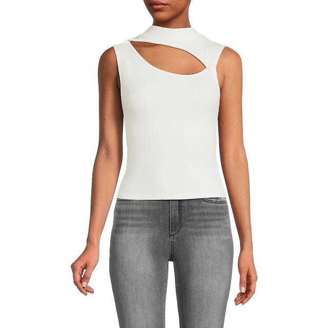 Mock Neck Cut Out Tank