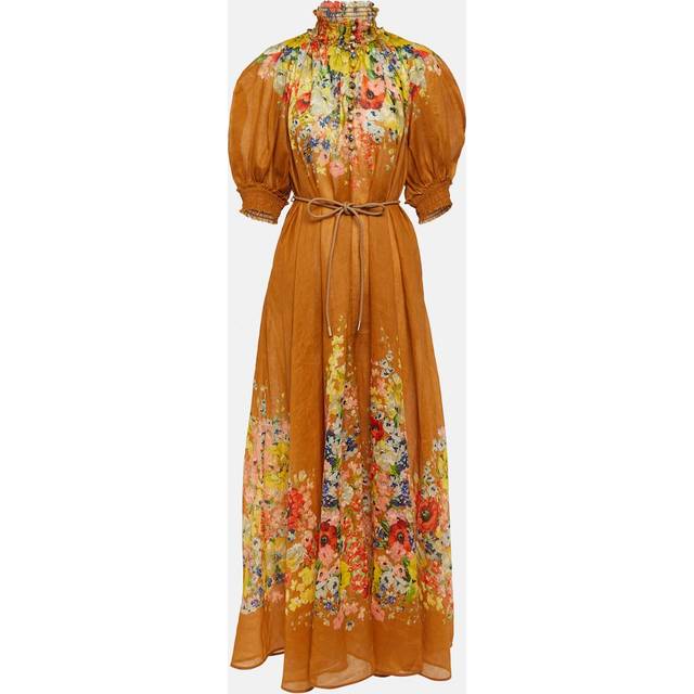 Zimmermann Alight floral maxi dress - orange (UK 10)