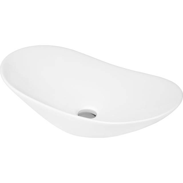 Nuie Oval Counter Top Basin | White | Vitreous China | 615mm x 360mm