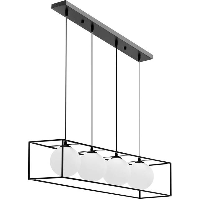 Uniprodo - Pendant Light - 4 light sources - glass globes Hanging lamp Pendant lamp