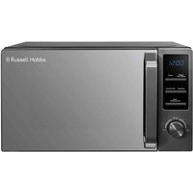 Russell Hobbs Midnight Collection 20L Freestanding Solo Microwave - Dark Steel - Black