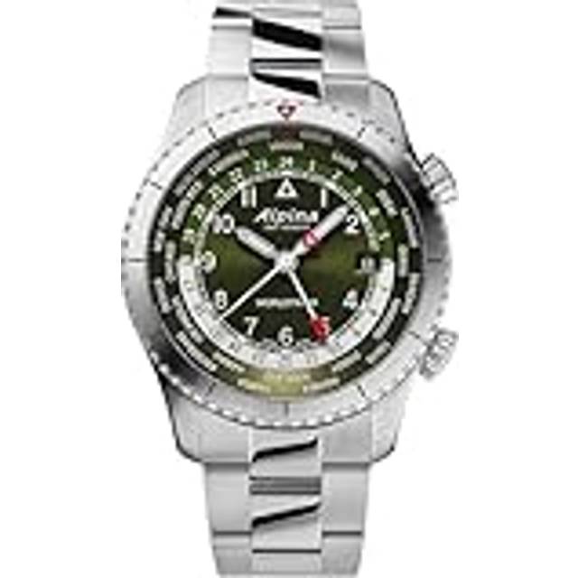 Alpina AL-255GR4S26B Startimer Pilot Worldtimer Herrenuhr 41mm
