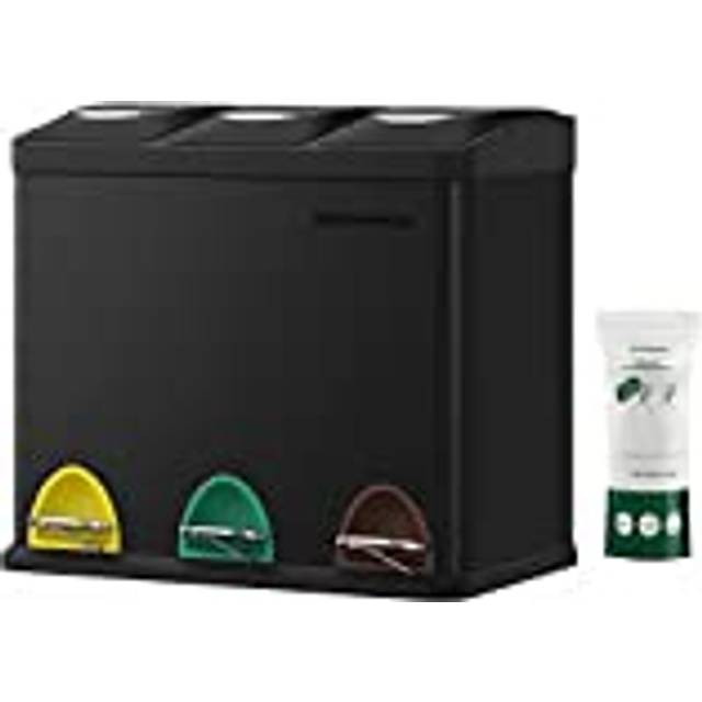 24 Litre Rubbish Bin, Black