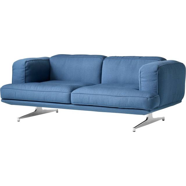 &Tradition Inland AV22 soffa 2-sits Vidar 733-polished aluminium