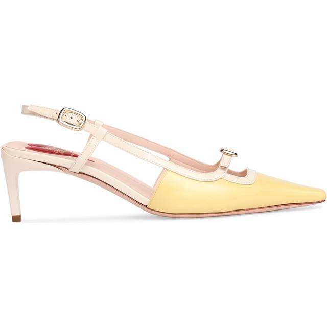 55mm Mini Buckle Patent Leather Pumps