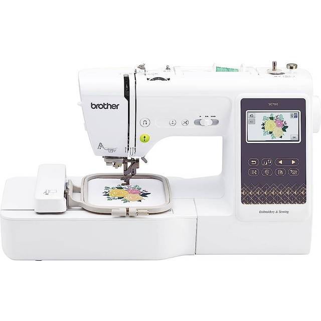 Brother SE700 Computerized LCD Touchscreen Sewing and Embroidery Machine with Wireless LAN in White
