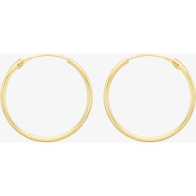 9ct Yellow Gold 18mm Sleeper Hoop Earrings 1.53.9819
