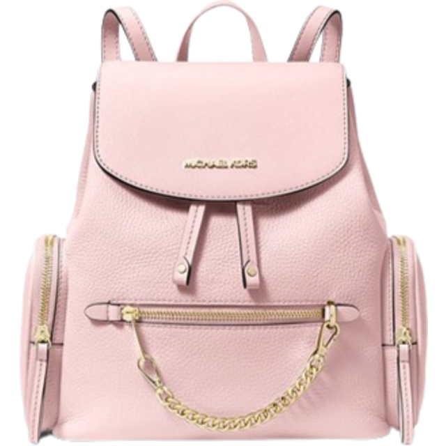 MK Jet Set Medium Pebbled Leather Backpack - Pink - Michael Kors - ONE SIZE