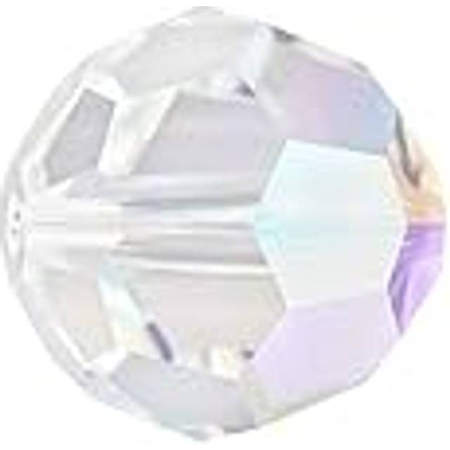 100pcs Adabele Austrian 6mm Faceted Round Crystal Beads Clear AB Compa