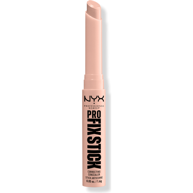 NYX Professional Makeup Korrigerande concealer, döljer mörka ringar, föroreningar, mörka fläckar och missfärgningar, med hyaluron, 12 timmars stöd, vegansk formel, Pro Fix stick, rosa